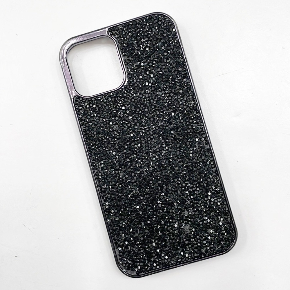 Nanette Lepore black jeweled iPhone 12 soft case